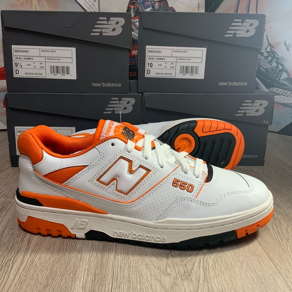 New Balance 550 " Syracuse " Running Shoes Sneakers BB550HG1 Sz 10.5
